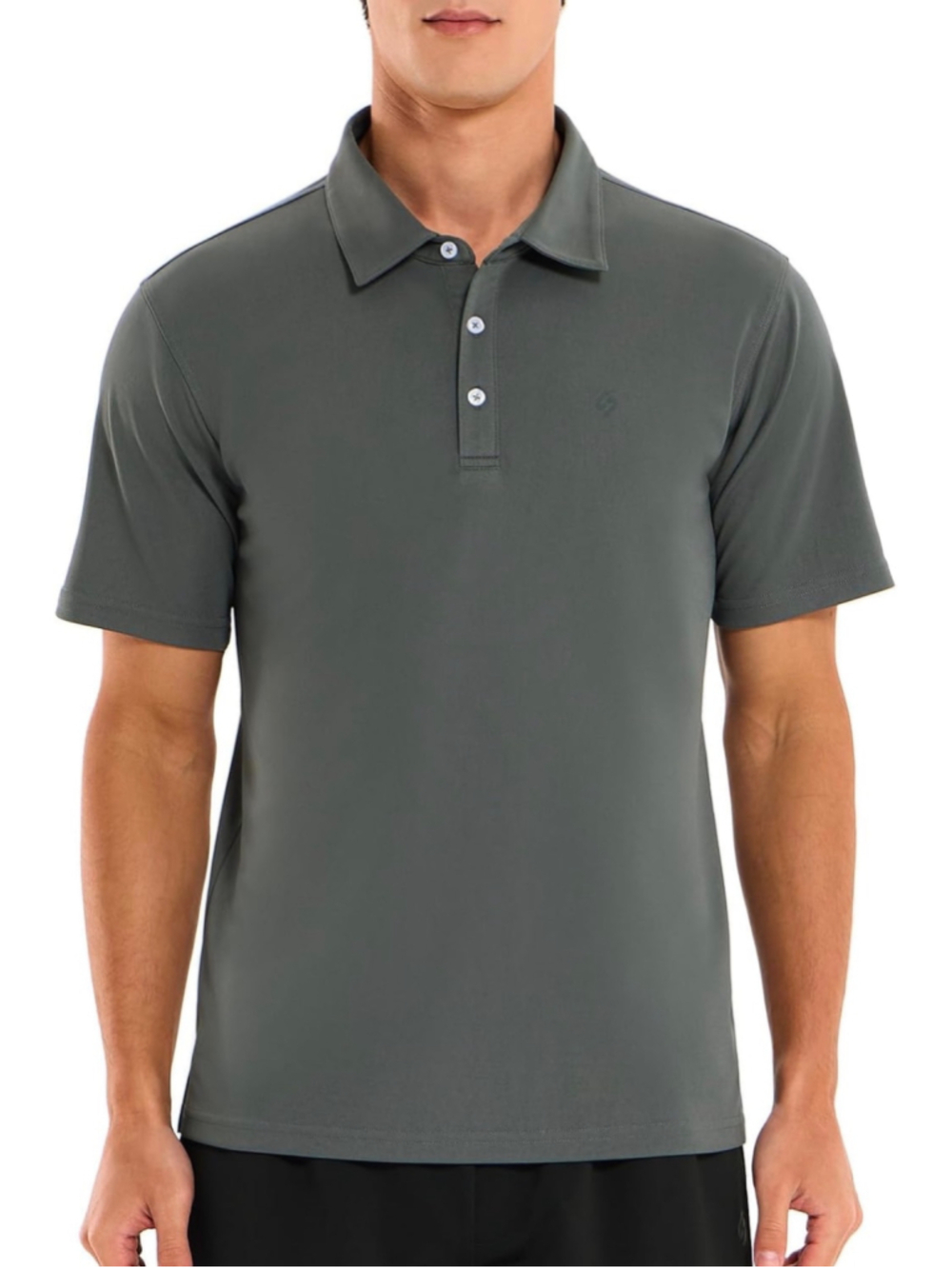 NEW Mens Golf Polo Shirts Short Sleeve Casual Dry Fit Collared Golf Shorts L